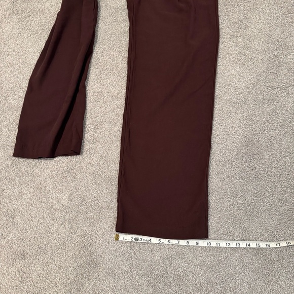 A New Day High Rise Wide Leg Pants Burgundy Size 4 - Picture 11 of 11